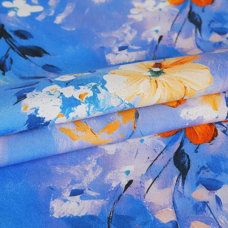 Çevre Dostu Rayon Reaktif Baskı Kumaşı