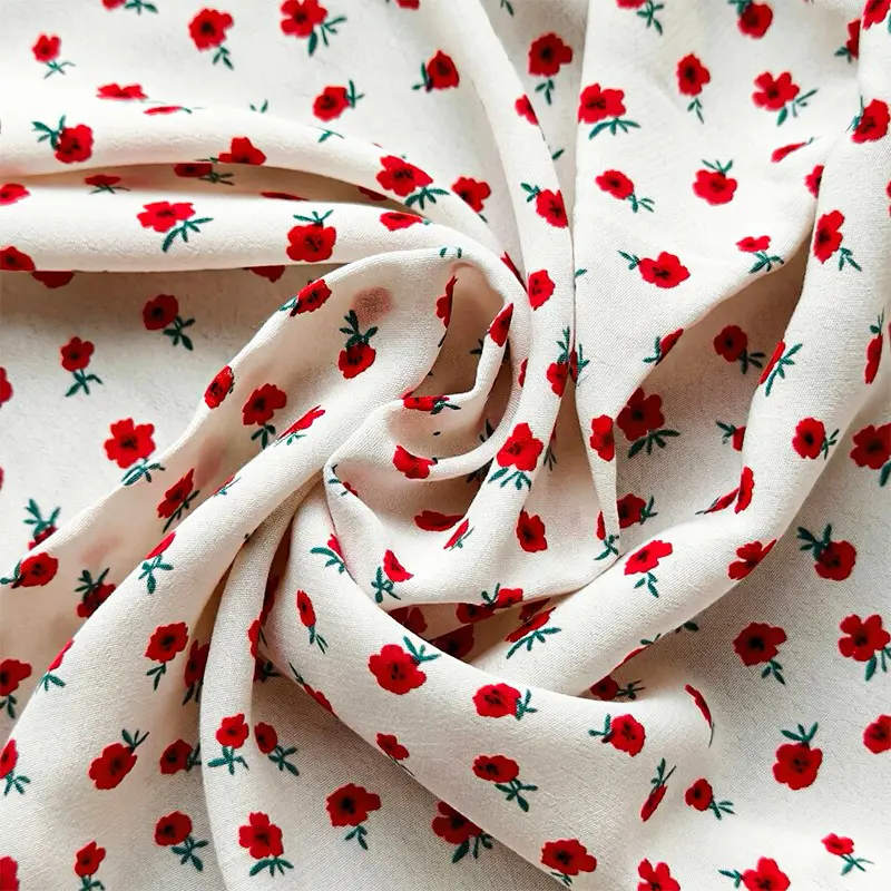 Rayon Spandex Buruşuk Kumaş